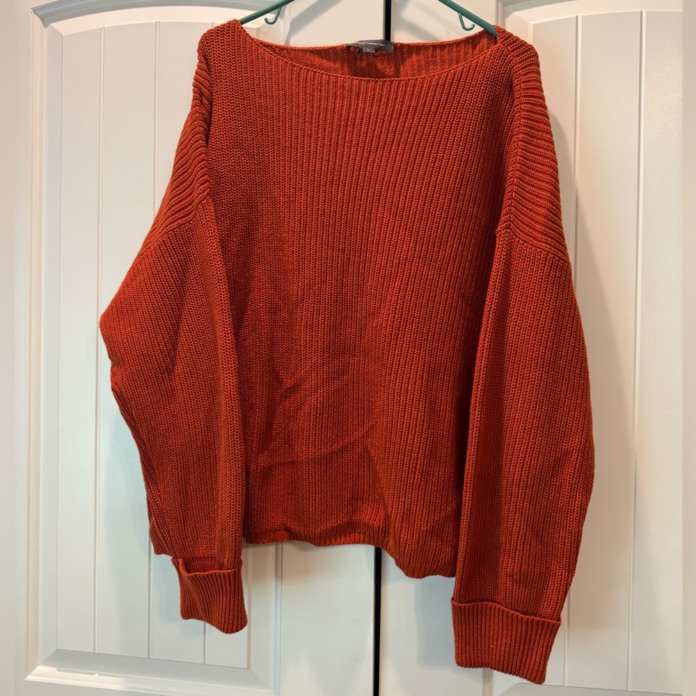 French Connection Orange Sweater L